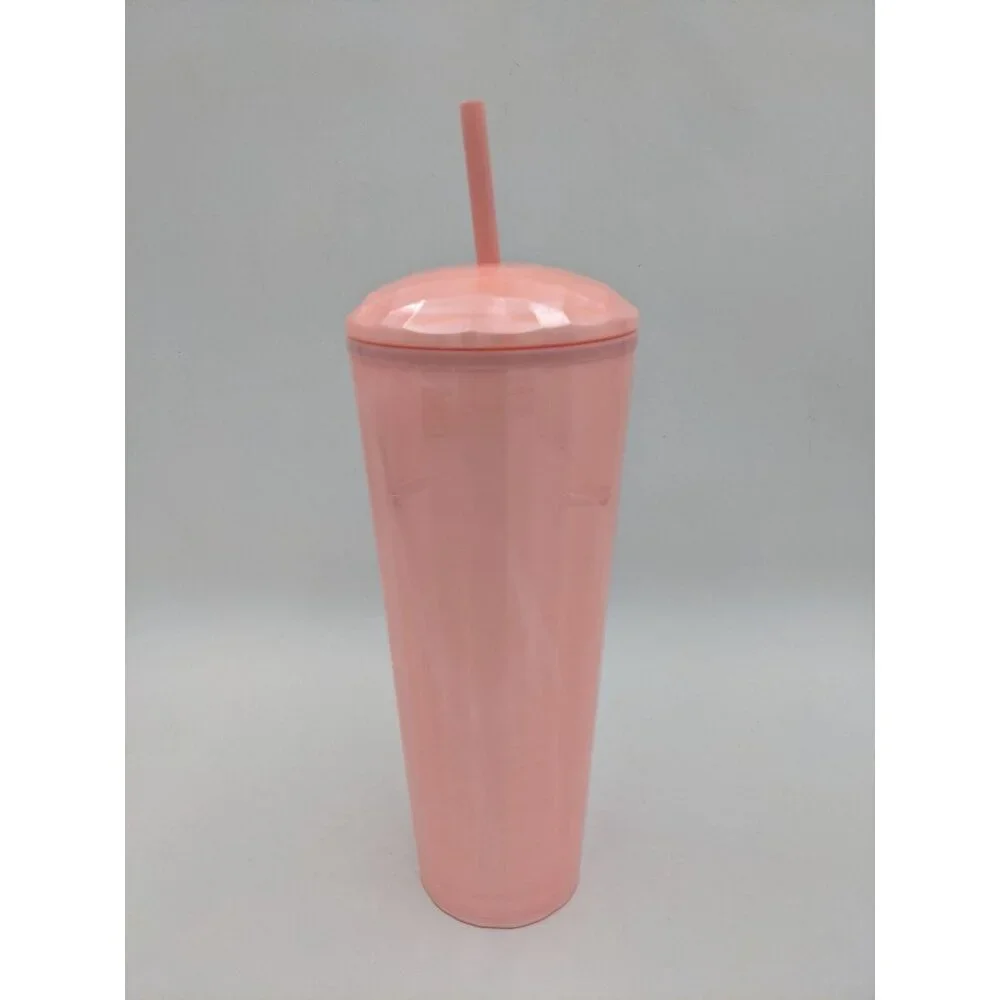 Starbucks pink marble Blush venti‎ tumbler with straw 24oz 2021